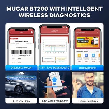 Alati za automobile: MUCAR BT200 Pro Full System OBD2 Auto Dijagnostika 1 godina — 11