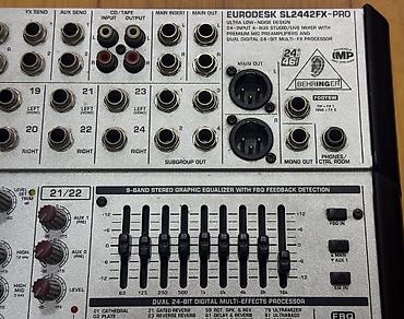 Mikşerlər: Behringer EURODESK SL2442FX-PRO – 24-kanallı analoq mikser 🔰Əsas — 4