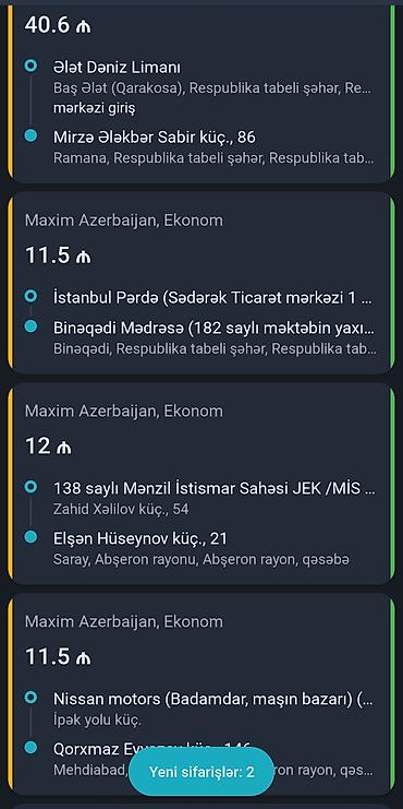 barista part time: Maxim Ve Omega .Taksi Profili Arendaya Verilir. isteyenler elaqe — 1