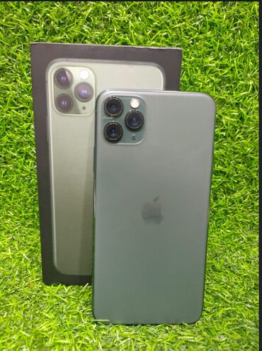 düyməli telefonlar: IPhone 11 Pro, 256 GB, Yaşıl, Face ID