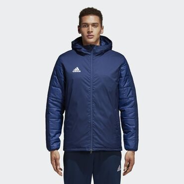 батник оригинал: Мужская куртка, S (EU 36), Adidas, Новый, цвет - Синий, Самовывоз, Платная доставка