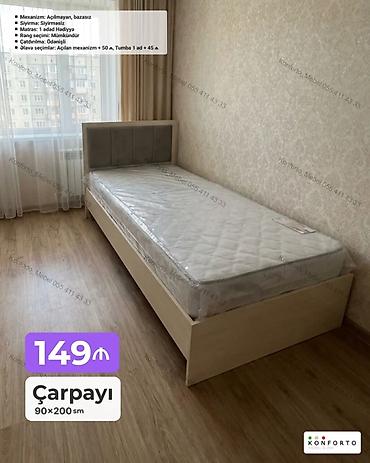 Çarpayı – 90×200 sm • Mexanizm: Açılmayan, bazasız • Sıyırma