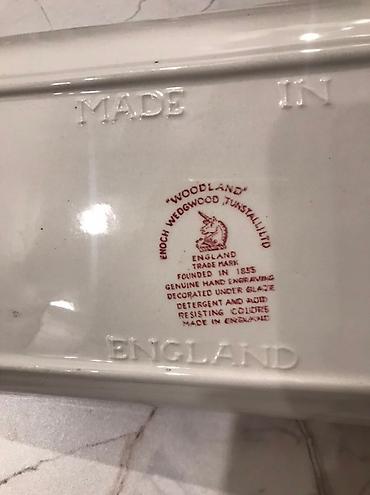 англии: Антикварная посуда. Сервировочное блюдо Enoch Wedgwood Tunstall Ltd с — 2
