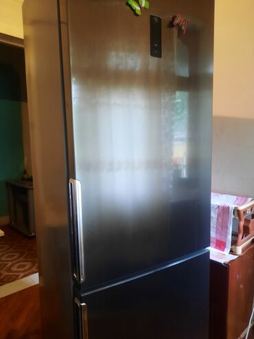 mingecevir soyuducu: Б/у 2 двери Hotpoint Ariston Холодильник Продажа, цвет - Серый, С колесиками