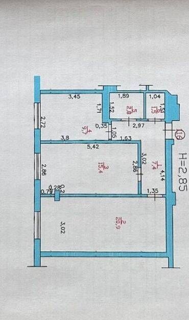 квартира ленинградский: 2 комнаты, 58 м², Элитка, 6 этаж, Евроремонт