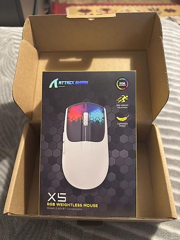 sierra blue: ATTACK SHARK X5 Üç Modlu Kablosuz Oyun Faresi BT 5.1/2.4Ghz/USB-C — 1