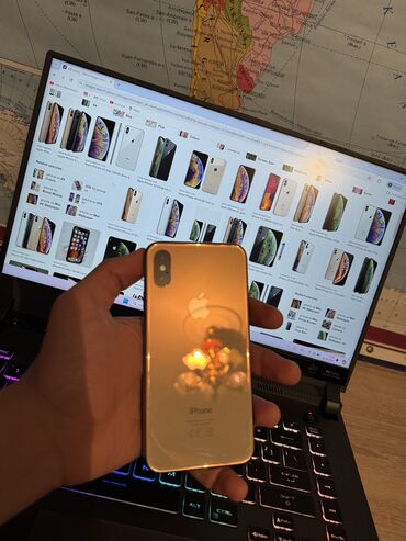 masaj baki: IPhone Xs, 64 ГБ, Золотой, Гарантия, Отпечаток пальца, Беспроводная зарядка