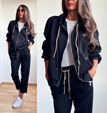 Gornji i donji deo: 🔥Ženski komplet trenerke – duks sa rajsferšlusom i kapuljačom + donji — 8