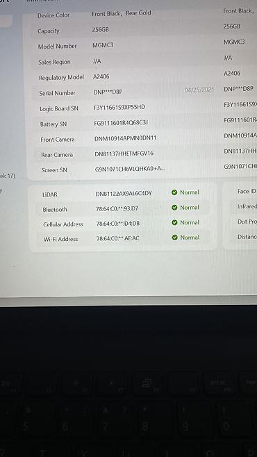 Apple iPhone: IPhone 12 Pro, Б/у, 256 ГБ, Золотой, Зарядное устройство, Защитное стекло, Наушники, 78 % — 11