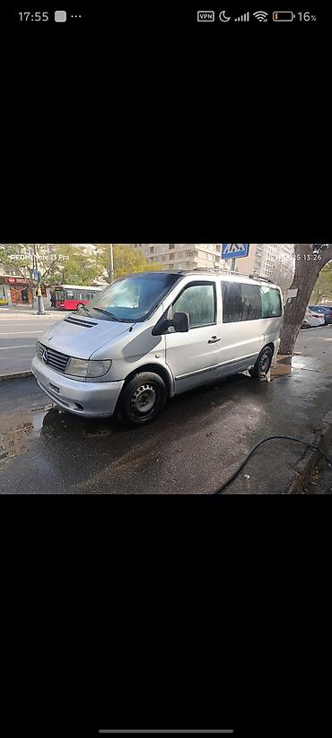 vito oturacaqlar: Mercedes-Benz Vito, gümüşü rəngli miniven Xüsusiyyətlər: - Kuzov: 5 — 3