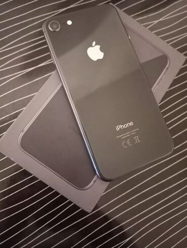 Apple iPhone: IPhone 8, 64 GB, Space Gray, Barmaq izi, Face ID, Simsiz şarj