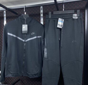 nike tech fleece: Спортивный костюм M (EU 38), L (EU 40), XL (EU 42), цвет - Черный