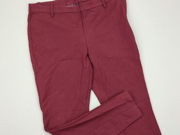 bordowy t shirty damskie: Spodnie materiałowe, C&A, L, stan - Dobry