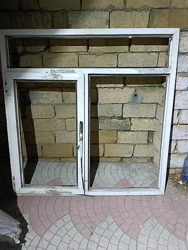pilasdik qapi: PVC pəncərə çərçivəsi - Material: ağ rəngli PVC profil - — 1