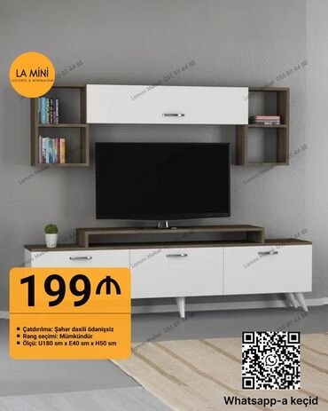 2.el çalışma masası: Yeni, Düz TV altlığı, Polkalı, Laminat, Azərbaycan