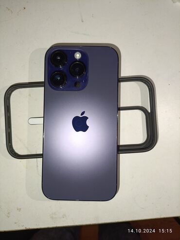 iphone 14 islenmis: IPhone 14 Pro, 128 GB, Deep Purple