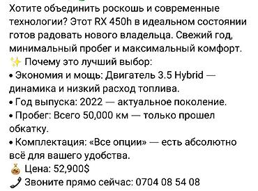 Lexus: Lexus RX: 2022 г., 3.5 л, Автомат, Гибрид, Кроссовер — 14