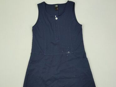 sukienka czarno niebieska: Sukienka, 8 lat, 122-128 cm, stan - Dobry