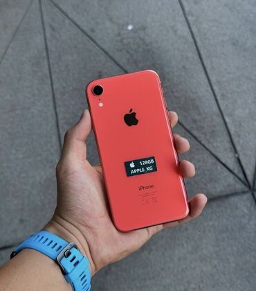 регистр: IPhone Xr, Колдонулган, 128 ГБ, Кызыл, Заряддоочу түзүлүш, Коргоочу айнек, Каптама, 75 %