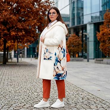 тигил: Пальтолор, Күз-жаз, Тизеден, Капюшону бар, Оверсайз, XL, 2XL, 3XL — 1