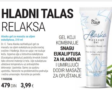 Skin care: Alaska,gel koji hladi. za svaku nezgodu, ortopedsku povredu . U