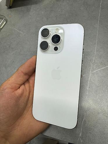 IPhone 16 Pro, 128 GB, White Titanium, Barmaq izi, Face ID