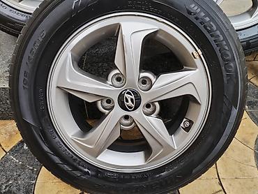r15 disklər: İşlənmiş Disk təkər Hyundai 195 / 65 / R 15, 4 Boltlu — 1