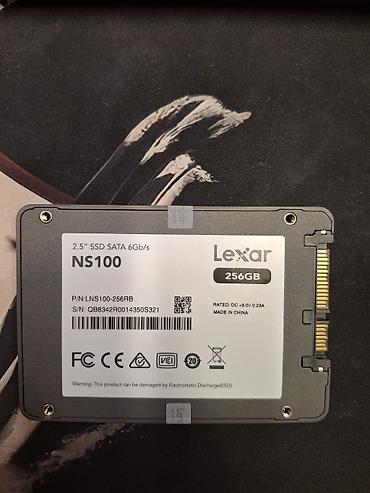 ssd netak: Lexar NS100 2.5" SSD – 256 GB - Tutum: 256 GB - Form-faktor: 2.5" - — 1