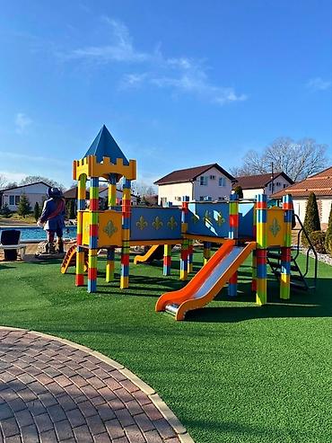 Искусственный газон: Искусственный газон для футбольных полей и детских площадок — 14