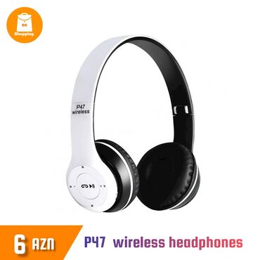 Audio: P47 wireless headphones qulaqcıq