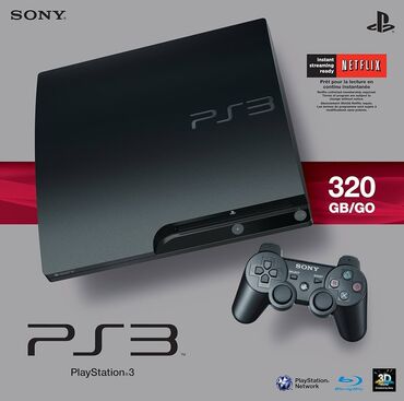 PS3 (Sony PlayStation 3): PS3 SLIM 320 GB YADDAŞ 2 PULT ❗️YOUTUBE İŞƏLƏYİR❗️ ❗️ONLİNE OYUNLARA