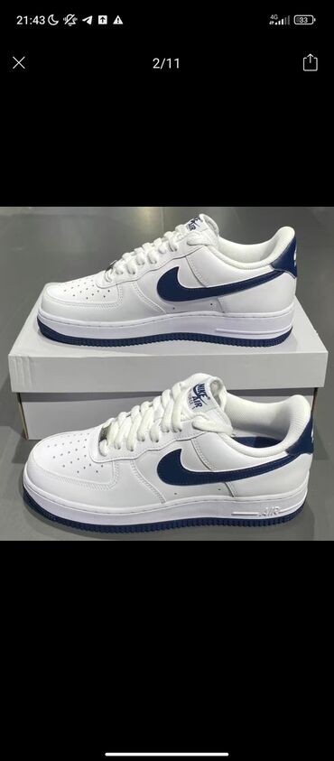 Кроссовки и спортивная обувь: Кроссовки Nike AIR force 1🔥🔥🔥 в наличии только 1 размер 44,5 цена