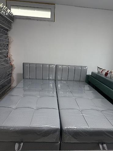 газлифты: Двуспальная кровать с подъемным механизмом и мягким изголовьем - — 6