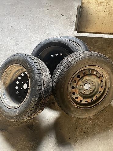 65: Колеса в сборе 205 / 65 / R 15, Зима, Б/у, Комплект, Легковые, Железные, отверстий - 5 — 5