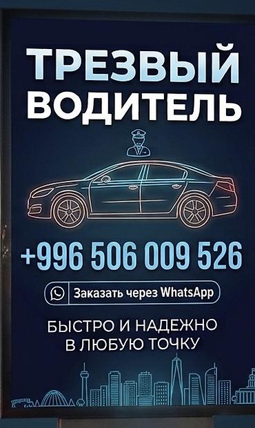 частный водитель: Услуга: Трезвый водитель Описание: - Профессиональный водитель — 1