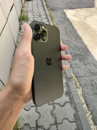 Apple iPhone: IPhone 12 Pro Max, Колдонулган, 128 ГБ, Кара, Каптама, 79 %