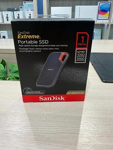 Накопители SSD: External SSD SanDisk, 1TB External SSD “SanDisk 1TB Extreme Portable — 1
