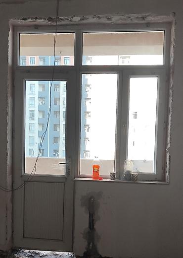 qanadlar: Plastik (PVC) pəncərə və balkon qapıları dəsti - Ağ rəngli PVC — 3