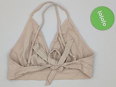 majtki c: Beżowy top/braletka wiązana z tyłu - Fason: miękka trójkątna braletka — 3