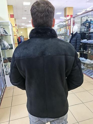 Дубленки: Мужская дублёнка из натуральной овчины - Цвет: глубокий чёрный. - — 15