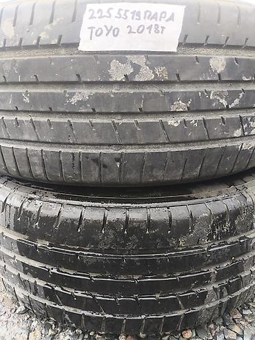 22555 r19: Шины 225 / 55 / R 19, Лето, Б/у, Пара, Легковые, Toyo — 1