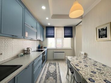 3х комнатные квартиры продажа: 3 бөлмө, 95 кв. м, Элитка, 9 кабат, Евроремонт