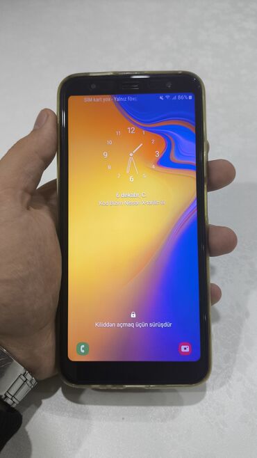 Elektronika: Samsung Galaxy J4 Plus, 32 GB, rəng - Mavi, Sensor, İki sim kartlı, Face ID