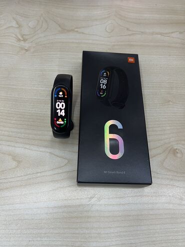 saat qolbağı: Yeni, Smart qolbaq, Xiaomi, Sensor ekran, rəng - Qara