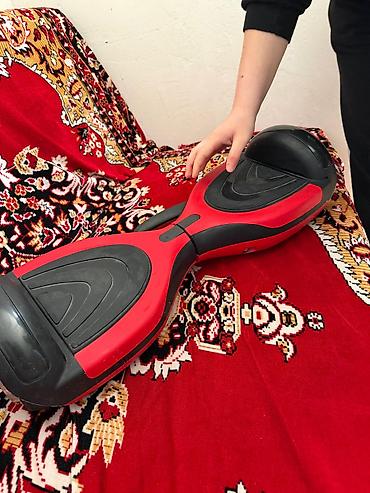 nerd oyunu yükle: Elektrikli hoverboard (qiro-skutər) – qırmızı-qara dizayn - Təkər — 4