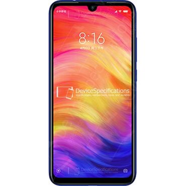 redim: Xiaomi Redmi Note 7, 128 GB, rəng - Göy, 
 Sensor, Barmaq izi, Face ID