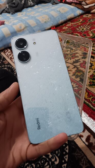 прочный телефон: Redmi, Redmi 13C, Колдонулган, 128 ГБ, түсү - Көгүлтүр, 2 SIM