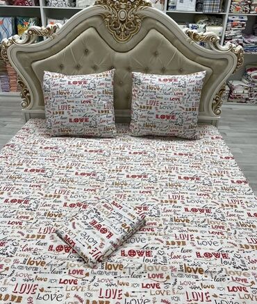 Наволочки: Постельное бельё 100% хлопок, постельное бельё, простынь на резинки — 30