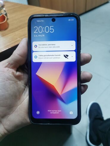 Redmi Note 10, 128 ГБ, цвет - Черный, Сенсорный, Две SIM карты, Face ID