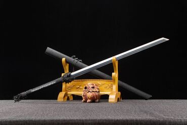 штык нож: Катана Меч Катана с уникальным дизайном воднянного зверя,На конце